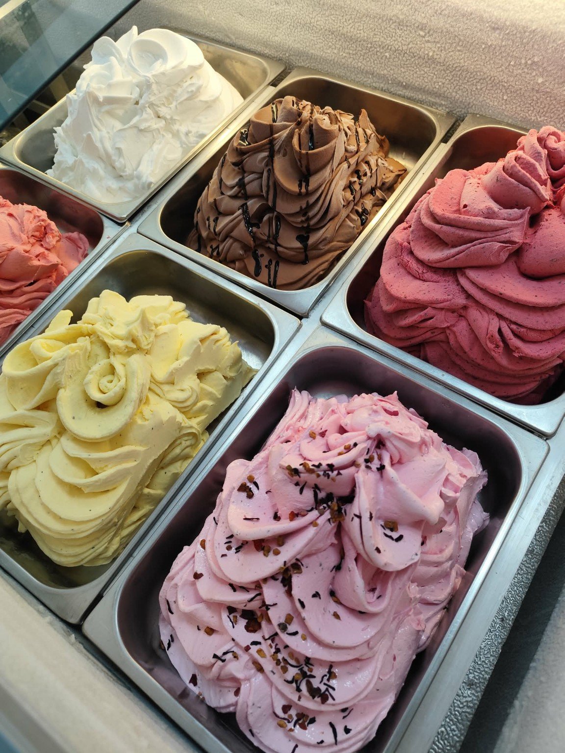 Sélection de glaces artisanales colorées O’Panam